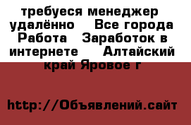 требуеся менеджер (удалённо) - Все города Работа » Заработок в интернете   . Алтайский край,Яровое г.